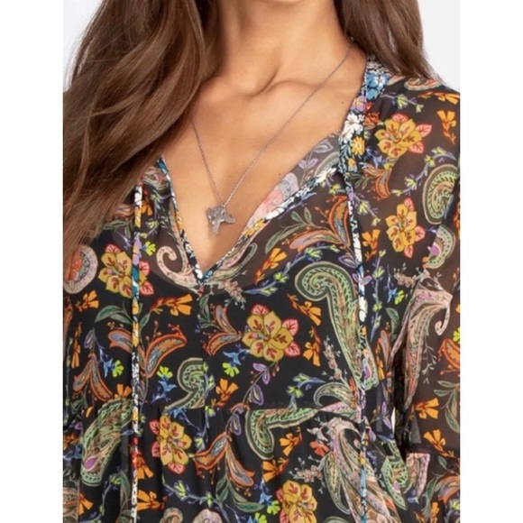 Johnny Was bryce Paisley Print midi  Dress NEW - Picture 7 of 13